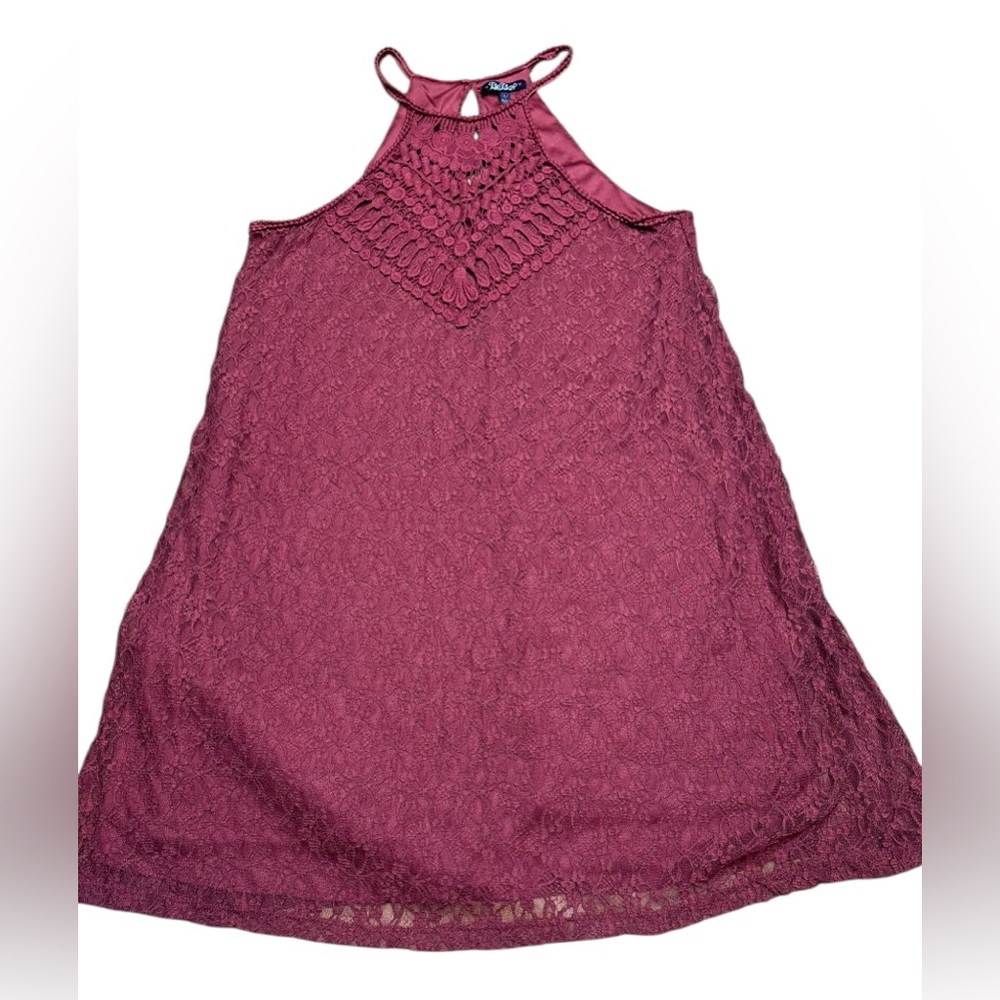 BeBop Red Halter A-Line Sundress